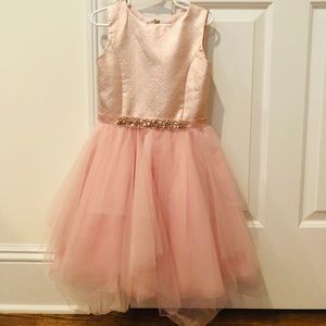 High end girls wedding dress | rose gold | size 8